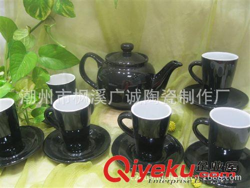 廠家直銷陶瓷咖啡壺杯碟配套  茶壺 咖啡杯碟