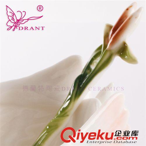 歐式時尚 德蘭特琺瑯潮州陶瓷廠咖啡花茶具 天鵝單入咖啡杯碟套裝原始圖片3