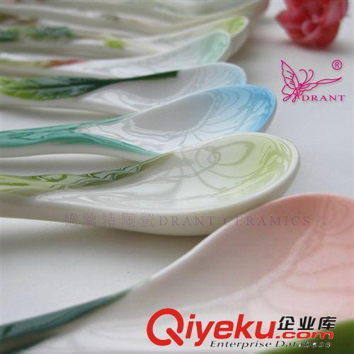 工藝精品 品味人生 德蘭特浮雕琺瑯彩陶瓷 創意咖啡勺（單）原始圖片3