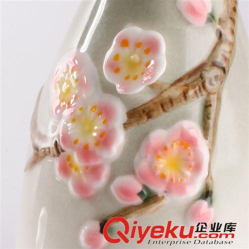 德蘭特琺瑯彩陶瓷 寒梅傲雪gd日式酒具一壺二杯禮品套裝批發原始圖片2