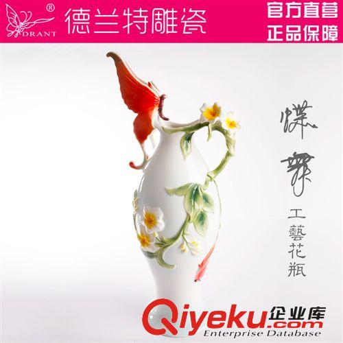 德蘭特琺瑯彩雕創意陶瓷 中國風咖啡具 喜上眉梢單入歐式咖啡杯碟