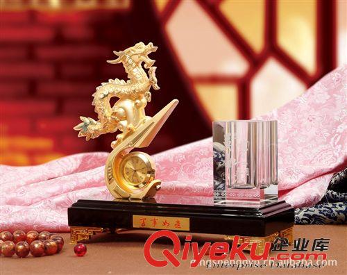 金屬筆筒 金屬紀念品 辦公擺飾 吉祥金龍筆筒 辦公文具原始圖片3