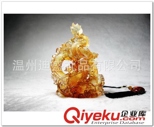 供應古法脫蠟琉璃工藝品 定制燒制琉璃 紀念品 工藝禮品 龍騰四海原始圖片2
