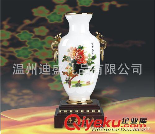 供應(yīng)琉璃花瓶 琉璃紀(jì)念品 慶典會(huì)議禮品 大平安如意/彩花原始圖片2