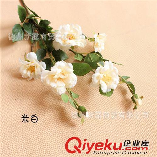 gd手感仿真花絹花外貿(mào)精品 Peony stem 短枝牡丹淺紫色