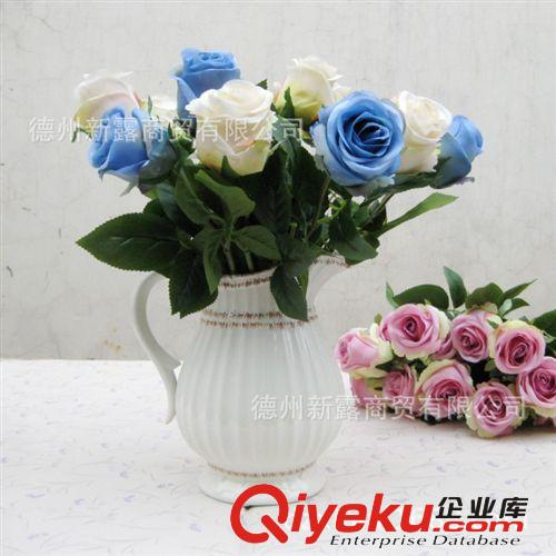 新露 gd仿真花絹花批發 外貿原單 泰國玫瑰 泰妃 10色爆款原始圖片3