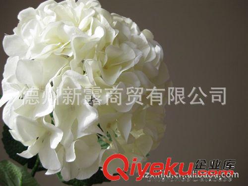 爆款tj gd仿真花批發(fā) 外貿(mào)zp 海貝大繡球 白色共9色