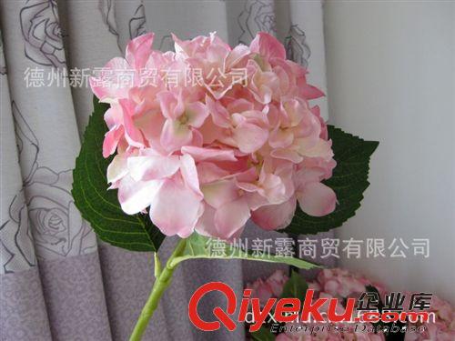 XL 高檔仿真花絹花 歐式 外貿(mào)原單 假花 地中海繡球花 淡粉色原始圖片3