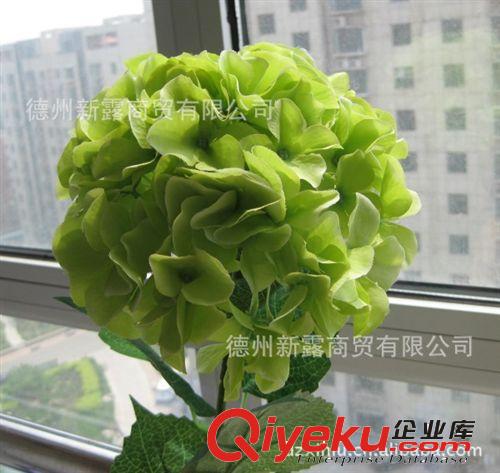 xinlu gd仿真花批發 外貿zp 單支落地海貝大繡球 綠色 共9色原始圖片2