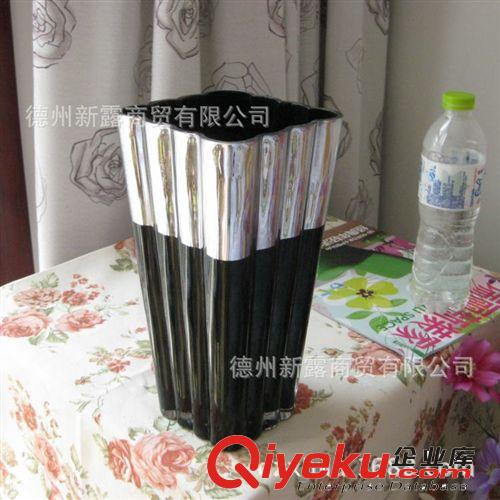 【清倉tj】代簡約 玻璃花瓶 假花花瓶 餐桌擺設花器原始圖片2