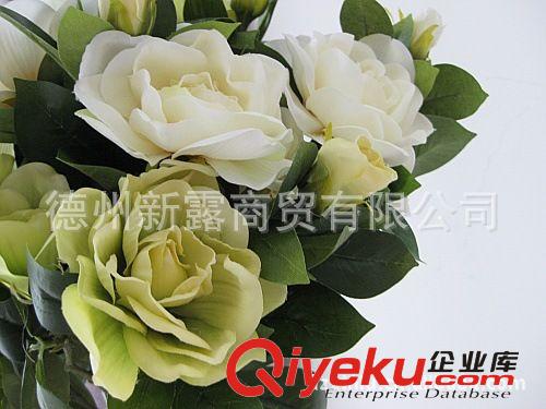 【新露】gd仿真花/仿真花/絹花 批發(fā) 懷舊梔子花 綠色 tj原始圖片3