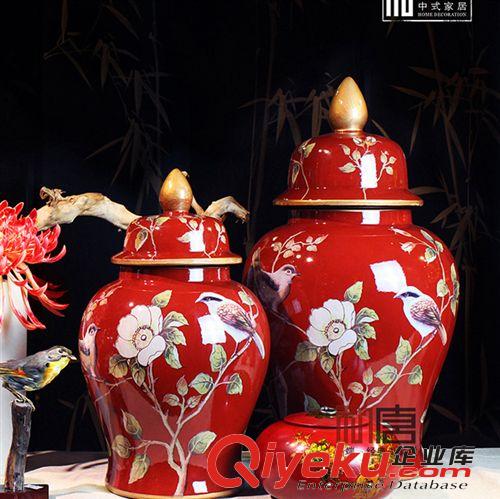 和唐家居 新中式樣板房 家居擺件 景泰藍(lán)工藝 陶瓷擺件 花藝飾品