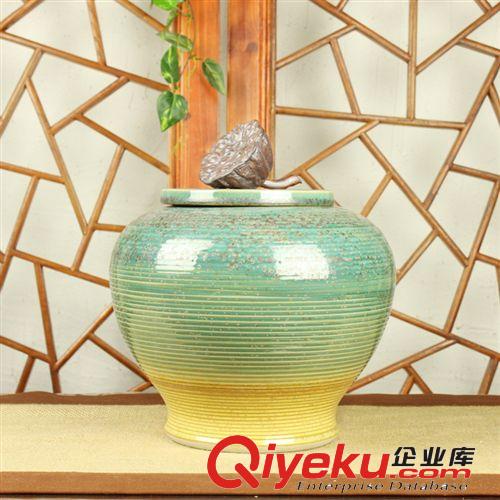 和唐家居 中式明清仿古陶瓷陶罐擺設 中式家居擺件 窯變蓮蓬陶罐原始圖片2