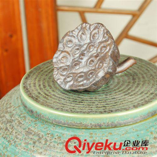 和唐家居 中式明清仿古陶瓷陶罐擺設 中式家居擺件 窯變蓮蓬陶罐原始圖片3