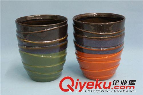 【陶瓷花盆】供應多色色釉陶瓷花盆 廠家批發創意陶瓷花盆BH11132原始圖片2