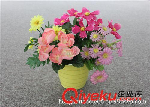 陶瓷花盆工廠批發 中溫陶瓷橫紋色釉花盆 盆栽花盆 外貿花盆原始圖片2