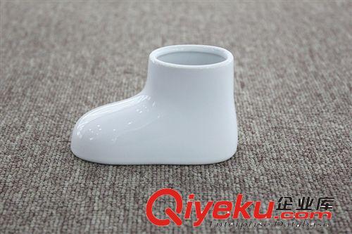 潮州工廠批發 中溫陶瓷靴子型創意小花盆 家居裝飾品 低價優品原始圖片2