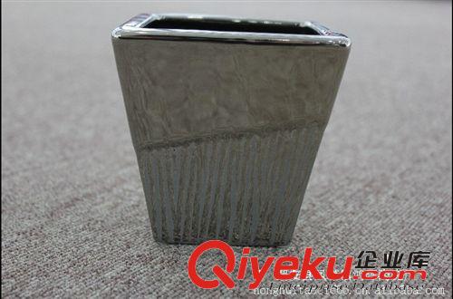 陶瓷電鍍花瓶、簡約型陶瓷電鍍花瓶、家居擺設陶瓷工藝品