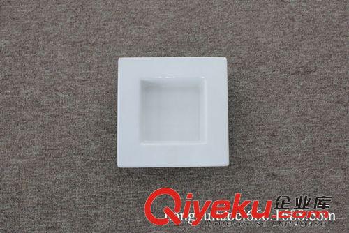潮州花盆直銷廠家 家具桌面插花藝術(shù)擺設(shè) 白色四方盤中溫盆器原始圖片3