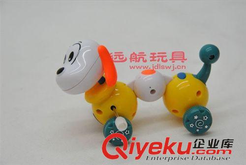 新款發(fā)條玩具七彩狗大號(hào)上鏈狗 發(fā)條狗 頭部可以旋轉(zhuǎn) 0630A原始圖片3
