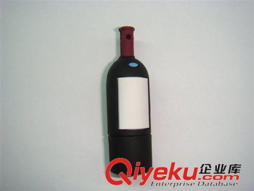 U盘厂家供应红酒促销礼品 红酒瓶U盘 8GB优盘批发 可定制LOGO