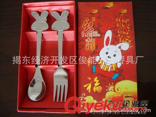 批發供應廣告禮品情侶餐具卡通兒童餐具套裝原始圖片2