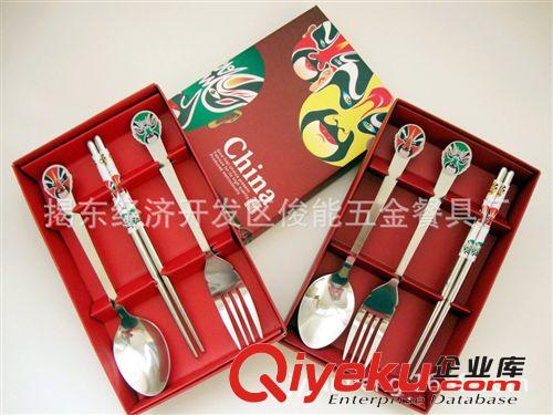 中國風臉譜3件套便攜餐具(廣告禮品餐具)原始圖片3