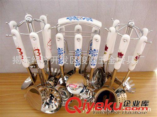 廠家直銷不銹鋼廚具廚房用品廚具、氧化鋯陶瓷刀廚具24件套