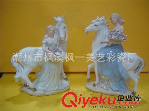 廠家批發 手工雕塑陶瓷工藝品 西洋女家居陶瓷工藝品原始圖片2