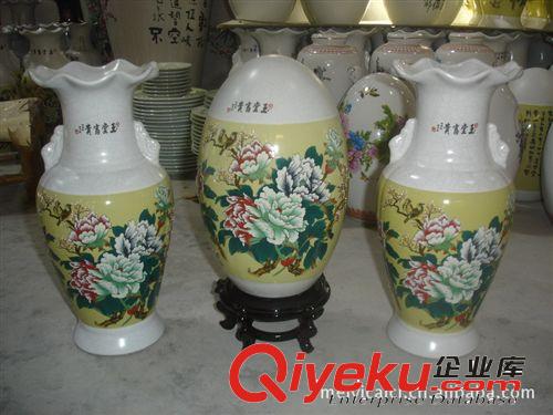 專業(yè)供應(yīng) 陶瓷花瓶三件套 商務(wù)禮品陶瓷花瓶工藝品原始圖片2
