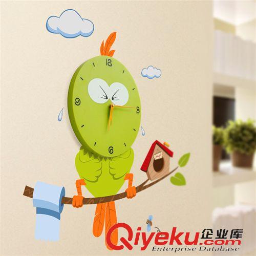 熱銷(xiāo)推薦 外貿(mào)靜音花顏墻貼掛鐘 兒童DIY墻紙壁鐘 鐘表廠家原始圖片2