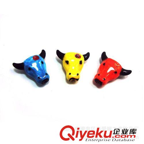 供應(yīng)特色陶瓷 地攤熱賣貨源批發(fā) 純手工繪制可愛動物造型陶瓷珠