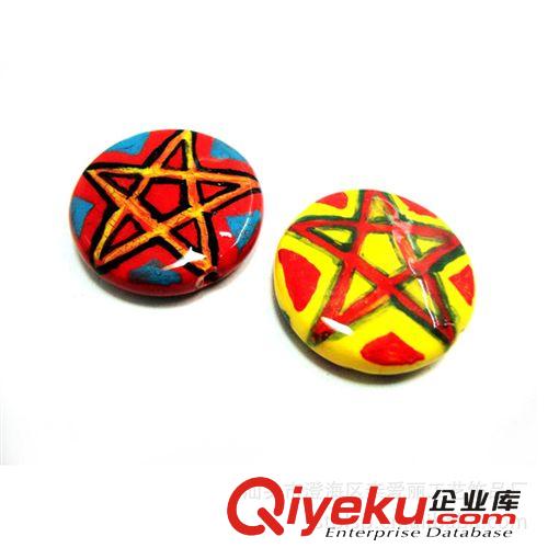 【廠家直銷】陶瓷飾品 淘寶貨源 熱賣純手工繪畫(huà)上色個(gè)性飾品