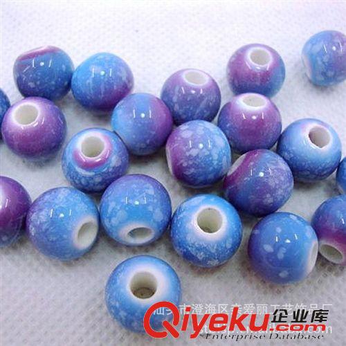 陶瓷散珠 廠家直銷陶瓷窯變幻彩珠子 供應各種形狀陶瓷飾品