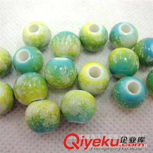 陶瓷散珠 廠家直銷陶瓷窯變幻彩珠子 供應各種形狀陶瓷飾品原始圖片3