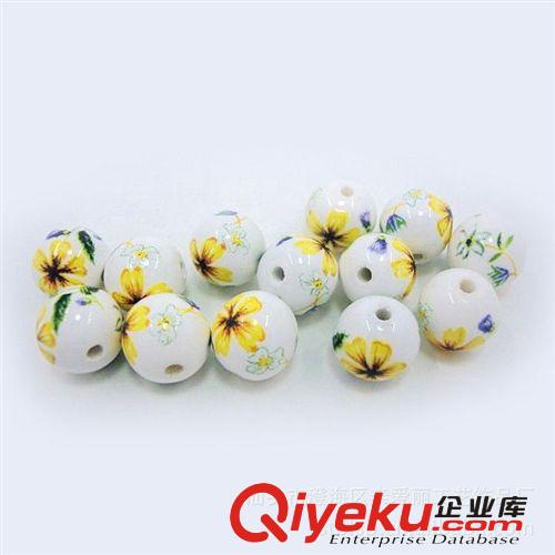 陶瓷散珠 手鏈項鏈必備配件 廠家熱賣款式 多款花面原始圖片3