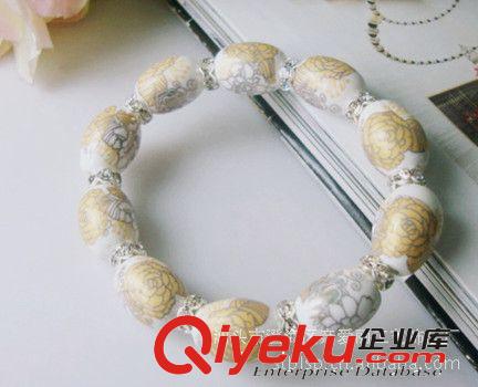 陶瓷飾品 民族風陶瓷手鏈 廠家定制 批發(fā) 熱賣款原始圖片2
