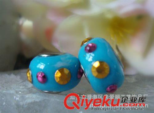 N524 點鉆香巴拉珠 飾品配件 復(fù)古歐美風(fēng)印尼珠原始圖片2