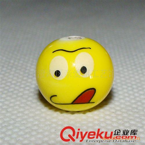 陶瓷飾品  QQ表情 DIY飾品陶瓷首飾配件 多款表情供應(yīng)原始圖片2