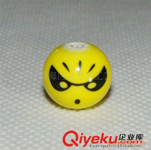 供應陶瓷珠 陶瓷配件 制作精細 陶瓷QQ表情原始圖片2