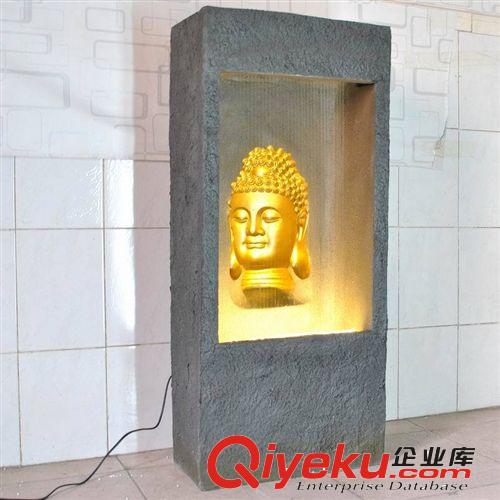 批發樹脂噴泉流水水景擺設現代家居裝飾品開業禮品招財風水池