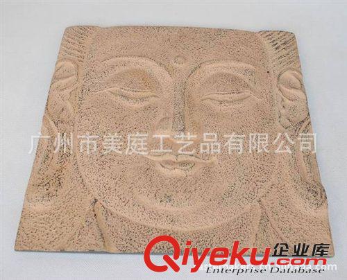 批發(fā)中式仿古樹脂工藝品掛件家居裝飾品商務禮品千佛佛頭掛飾原始圖片2