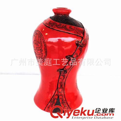 中式古典樹(shù)脂工藝品擺件花瓶家居裝飾品玄關(guān)擺設(shè)結(jié)婚送禮