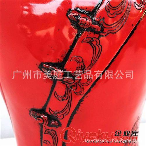 中式古典樹(shù)脂工藝品擺件花瓶家居裝飾品玄關(guān)擺設(shè)結(jié)婚送禮