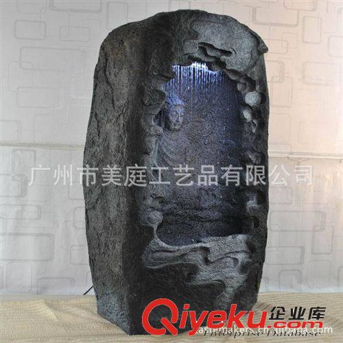 批發客廳樹脂工藝品佛像擺件噴泉流水加濕器擺設釋迦摩尼像佛擺設原始圖片3