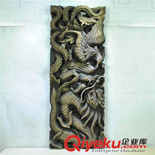 泰國風格進口木雕工藝品掛件家居裝飾品壁掛柚木雕刻酒店墻飾