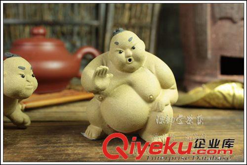 陳韻堂茶寵精品紫砂茶寵擺件套裝逼真創(chuàng)意裝飾招財(cái)純手工相撲茶玩原始圖片2
