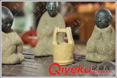 陳韻堂茶寵擺件和尚純手工精品茶寵紫砂飾品創意時尚工藝配件茶玩原始圖片3