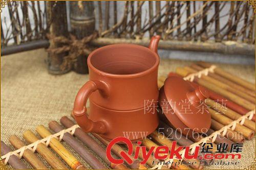 陳韻堂 手拉朱泥茶壺全手工 工夫茶具 紫砂壺手拉壺 吳潔烽竹節(jié)壺