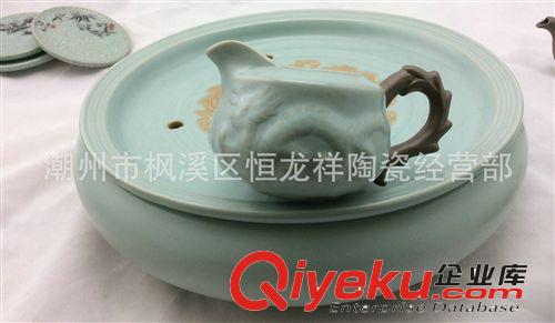 廠家出售 雙龍壺加茶盤gd茶具禮品 創(chuàng)意禮品茶具1*150ml